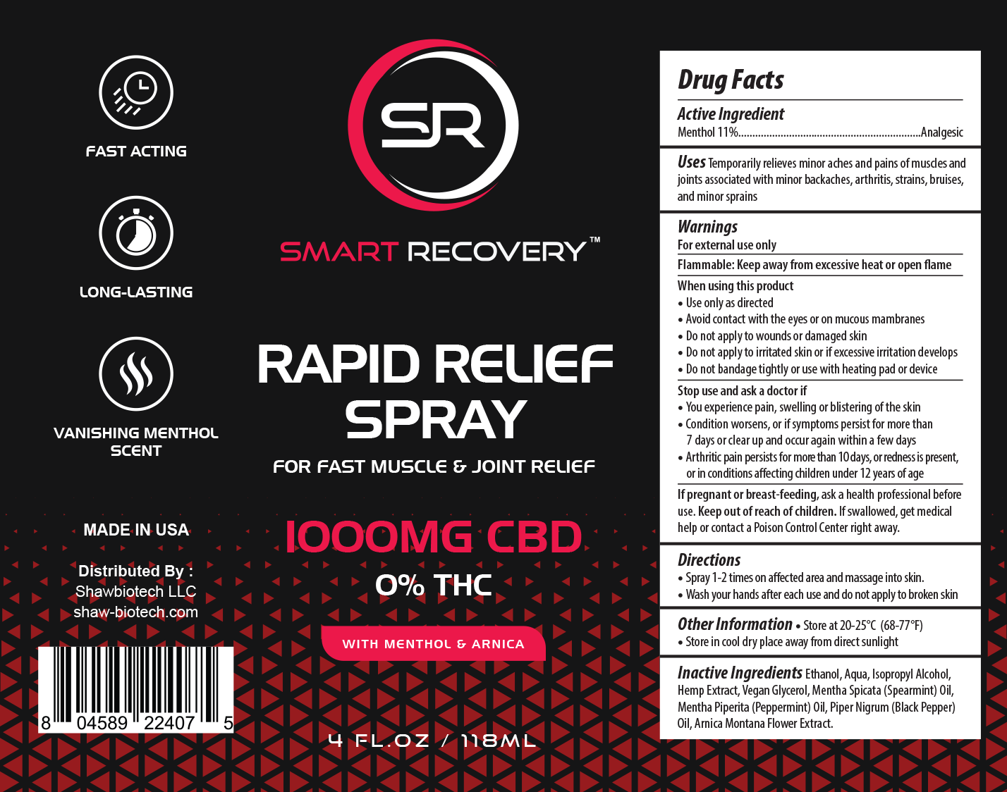 CBD Rapid Relief Spray